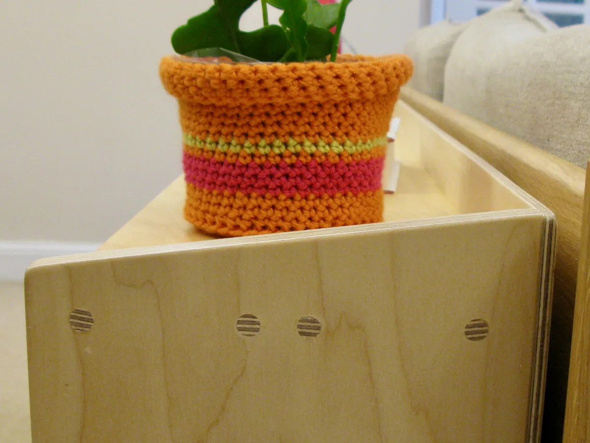 sofa bookcase in birch ply