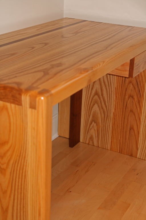 desk – ash, with walnut