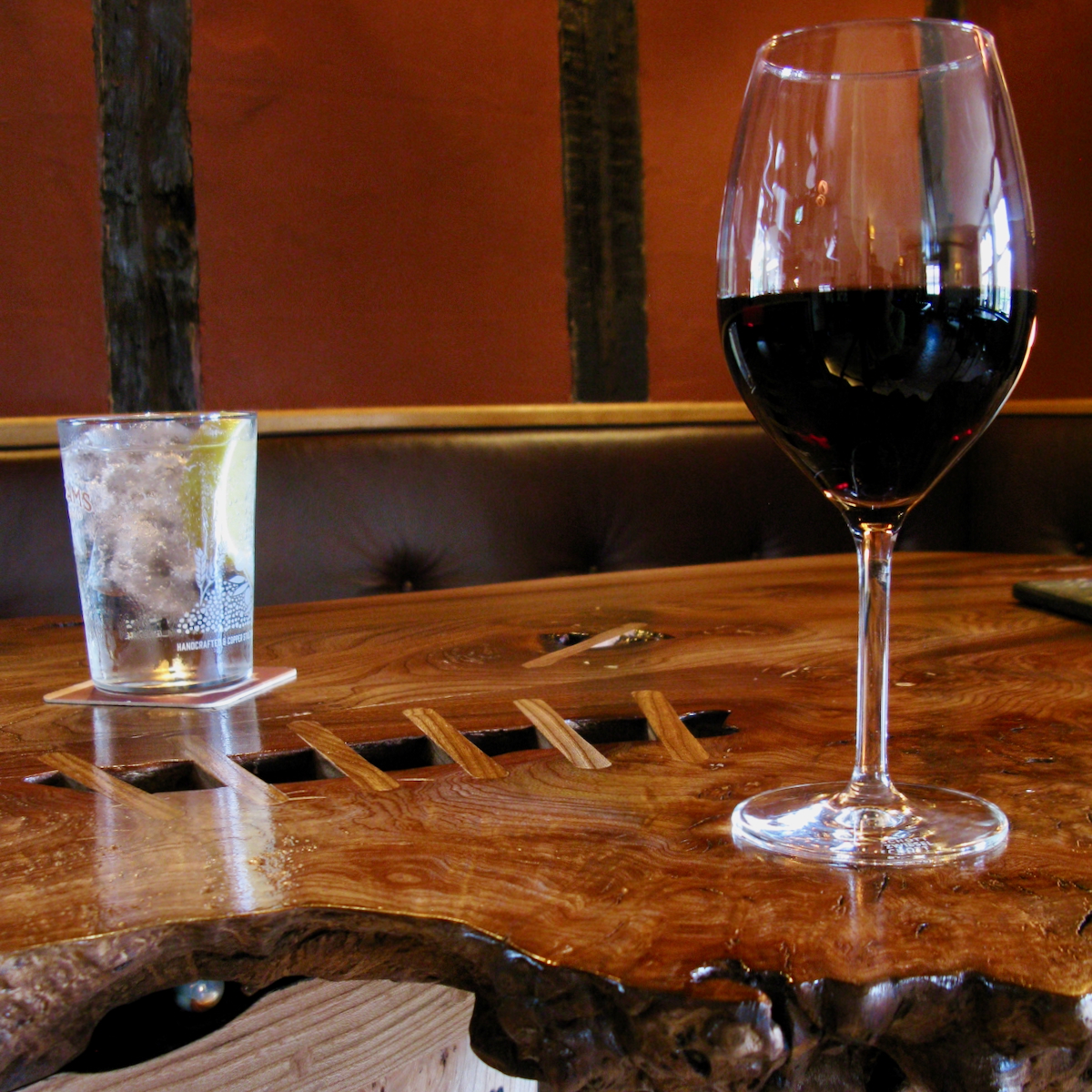 elm tripod table waney edge